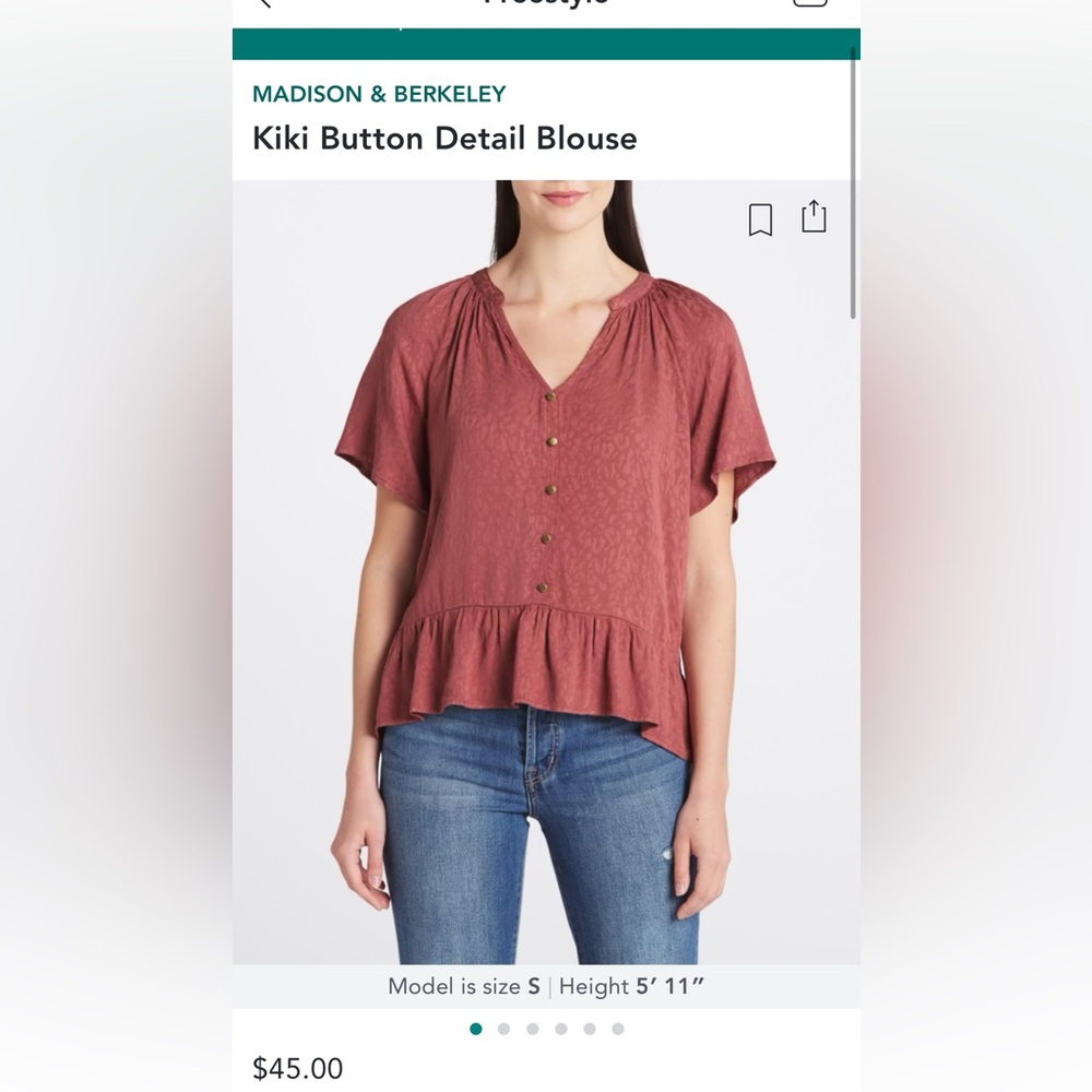 Kiki Button Detail Blouse